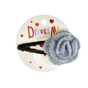 ЗАКОЛКА ДЛЯ ВОЛОС 8,5 СМ,  1 ШТ, 4 ЦВЕТА
Арт. 2-718/17