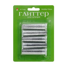 ГЛИТТЕР ДЛЯ ДЕКОРА, С ДОЗАТОРОМ, 4.5 Г, В БЛИСТЕРЕ,  ( 5 ЦВЕТОВ ), ЦВЕТОВАЯ ГАММА №1
Арт. 2-308/01