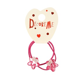 РЕЗИНКА ДЛЯ ВОЛОС "ЯПОНСКИЕ ЗВЕЗДОЧКИ" 2 ШТ, 5 ЦВЕТОВ 
Арт. 2-713/38