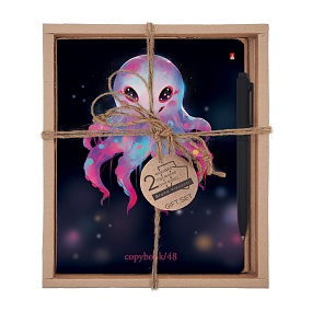 НАБОР ПОДАРОЧНЫЙ "OCTOPUS PARTY. Smile" (ДВЕ ТЕТРАДИ И РУЧКА)
Арт. 7-48-1297-2/2