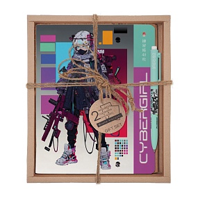 НАБОР ПОДАРОЧНЫЙ "CYBERGIRL. Cyber Sport"  (ДВЕ ТЕТРАДИ И РУЧКА)
Арт. 7-48-1285-2/2