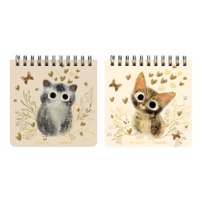 "POCKET JOURNAL" 70 х 70 мм, 60 Л, (4 ВИДA) НА ГРЕБНЕ "LOVE ME"
Арт. 3-652/03