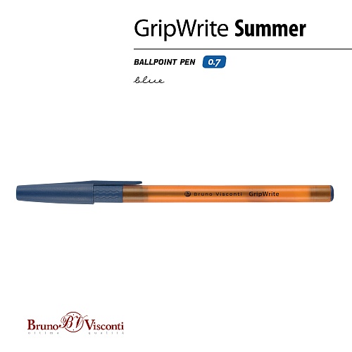 Ручка шариковая BrunoVisconti®
0.7 мм, синий
GripWrite Summer
Арт. 20-0326/07: фото #2