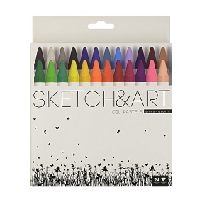 Мелки пастельные на масляной основе BrunoVisconti®
24  цветов 
Sketch&Art
Арт. 31-0007
