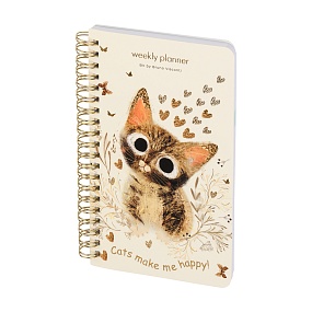 Еженедельник BrunoVisconti® недатированный
А5 (120 х 180 мм)
"LOVE ME.МИЛЫЙ КОТИК" мультиколор 72 л.
Арт. 3-816/06