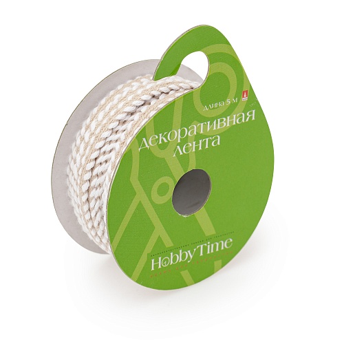 ШНУР ДЕКОРАТИВНЫЙ ИЗ ХЛОПКА, ДЛИНА 5 М., 6 ЦВЕТОВ 
Арт. 2-601/05: фото #4