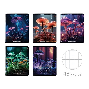 Тетрадь общая Альт®
А5 (165 х 203 мм)
"ГРИБЫ ФЕНТЕЗИ" 48 л., клетка
Арт. 7-48-1332
обложка в ассортименте